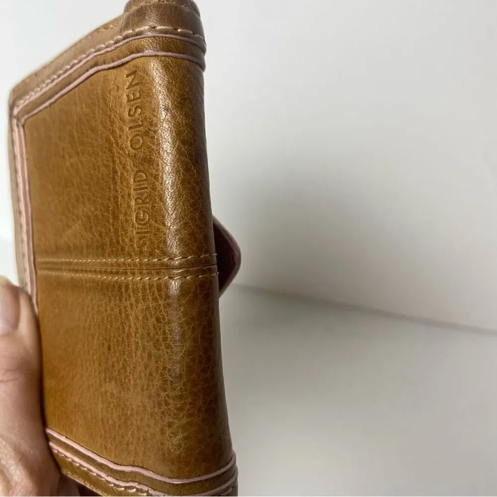 Sigrid Olsen Accessories Brown Leather Trifold Wallet